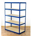Metallregal Werkstatt Schwerlastregal Helios HNN_196x120x35_5 Böden, Traglast: 350 Kg, Farbe: BLAU