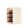 Weinregal, Holzregal, RW-6-1, (45x30x30 cm), Farbe: unbehandelt