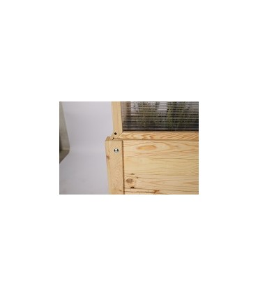 Hochbeet Treibbeet  Kräutergewächshaus mit Tischplatte u.Minigewächshaus, mit INSEKTENHOTEL, OBL_37X80_NAODPBK1, unbehandelt