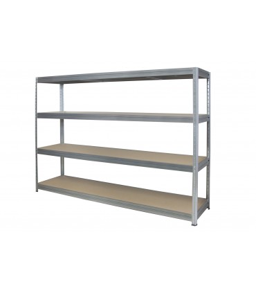Metallregal Keller Schwerlastregal Lagerregal KOLOS COL_Z_177X200X60 verzinkt, Tragkraft 500 kg pro Boden, 4 Böden