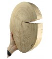 Holzscheibe Lärche, Durchmesser 30-35 cm, Dicke 4 cm, ohne Rinde