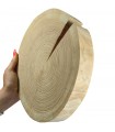 Holzscheibe Lärche, Durchmesser 20-25 cm, Dicke 4 cm, ohne Rinde