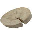 Holzscheibe Kiefer, Durchmesser 20-25 cm, Dicke 3 cm, ohne Rinde