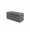 Holztruhe  Truhenbank Sitzbank  Spielzeugkiste - KUD, Size S (34x75x33 cm)/ gebeizt in Grau