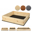 Hochbeet Pflanzkasten Blumenkasten Gemüsebeet Holz Garten ZP06/27x83x80 cm/Kiefernholz Unbehandelt