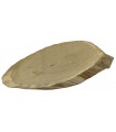 Baumscheibe Tischplatte Holzscheibe ohne Rinde geschliffen , Länge 70 cm, Breite 40 cm, Dicke 6 cm, 104443/EICHE, UNIKAT