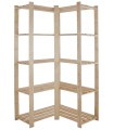 Holzregal 5 Böden, 170x80x38 cm, B20R_170X085X85_N0F1, Unbehandelt