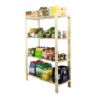 Holzregal Lagerregal Kellerregal Maxi 4NP (166,4x120x50), 4 Massivböden, unbehandelt