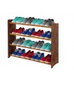 Schuhregal RBS-4-90, (63x90,5x24), Dunkelbraun/Erle