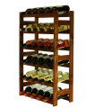 Weinregal für 30 Flaschen RW-1-30 (53x25x86), Farbe: geölt Erle