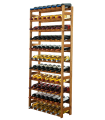 Weinregal für 77 Flaschen RW-1-77 (72x25x166), Farbe: geölt Erle