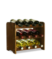 Weinregal für 12 Flaschen RW-3-12 (43x26,5x38), Farbe: geölt Braun