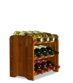 Weinregal für 12 Flaschen RW-3-12 (43x26,5x38), Farbe: geölt Erle