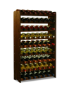 Weinregal für 63 Flaschen RW-3-63 (72x26,5x118), Farbe : geölt Braun
