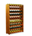 Weinregal für 63 Flaschen RW-3-63 (72x26,5x118), Farbe : geölt Erle
